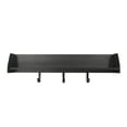 thumbnail image 2 of Better Homes & Gardens 28” Black Shelf with Black Metal Hooks, 2 of 8