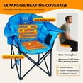 thumbnail image 5 of ABORON Heated Camping Chair Folding Chair, Outdoor Portable Heated Folding Chairs, Patio Lounge Chairs with 3 Heat Levels, Heating Chair for Outdoor Sports, Camping, 5 of 11