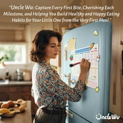 UNCLE WU Baby Food Tracker Fridge Magnet, Dry Erase Daily Food Log and Activity Poster, 10 x 14 Inch