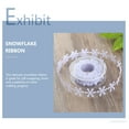 thumbnail image 4 of MasteelfCA 2rolls Snowflake Trim Ribbon Christmas Tree New Year Decoration Snowflake Ribbon, 4 of 8