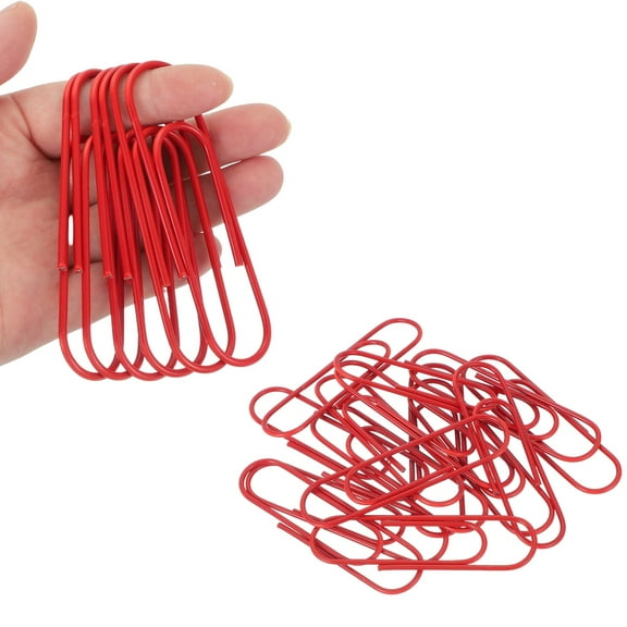 4 Inch Paper Clip Big Paper Clip Extra Large Huge Giant Clips Red 30PCS