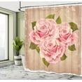 thumbnail image 5 of Ambesonne Rose Shower Curtain, Pink Bouquet of Flowers, 69"Wx70"L, Tan Pale Pink Green, 5 of 5