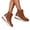 Brown, variant on huanledash Women Round-toe Mid-Calf Wedge Sneakers Double Side Zipper Platform Ankle Boots