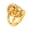 Gold-7, variant on Fashionable Geometric Knot Wrapping Rings with Double Layers 18K Gold Plated Decoration for Stylish Women Daily Use