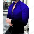 thumbnail image 1 of Camisas hawaianas de manga larga para hombre, camisas de playa con estampado geométrico gráfico 3D, camisas de moda para hombre, blusas de moda coreana, 1 of 6