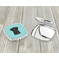 thumbnail image 3 of Checkerboard Blue Black Labrador Compact Mirror BB1173SCM, 3 of 4