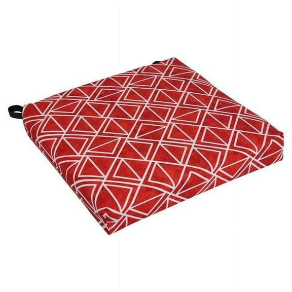 Blazing Needles 20-inch by 19-inch Patterned Outdoor Chair Cushion 93454-1CH-OD-227