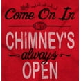 thumbnail image 2 of Christmas Come On In Chimney Open Men's Crewneck Sweatshirt Brisco Brands X, 2 of 6