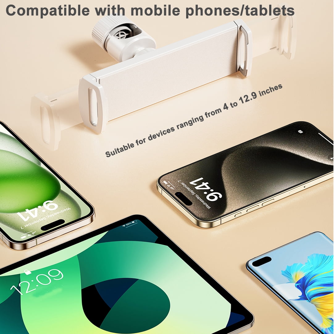 Lazy Tablet Holder, no Need to Install Lazy Mobile Phone Holder at The Bedside, Retractable Lifting Mobile Phone Tablet Holder, Suitable for 4.7-12.9in Mobile Phones and Tablets, for beds