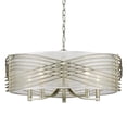 thumbnail image 2 of Zara 5 Light Chandelier in White Gold, 2 of 6