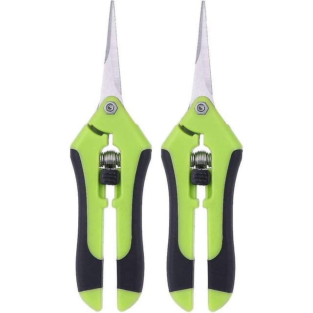 Tijeras de podar de jardinería de acero inoxidable para plantas Podadoras de mano profesionales para jardín y césped, tijera de jardinería de jardín Ormromra BST3108016