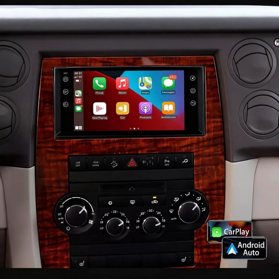 Molaner 7 inch Android Car Stereo for Jeep Commander 2008-2011 Fit for Wireless Apple Carplay Android Auto Car Radio Bluetooth Head Unit Touch Screen GPS Navigation, 2 32G