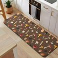 thumbnail image 5 of Colorful Mushroom Group Brown Pattern Kitchen Rug Mat,Kitchen Runner Rugs Non Skid Washable,Decorative Kitchen Floor Mats for Kitchen,Sink,Laundry,17"x47.2", 5 of 7