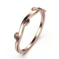 thumbnail image 2 of Winding Willow 18K Rose Gold Over Silver Wedding Band, 2 of 4
