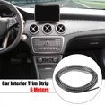thumbnail image 2 of 6 Metros 20 Pies Coche Interior Adorno Tira Decoración Carbono Fibra Patrón, 2 of 7
