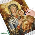 thumbnail image 3 of Diamond Embroidery Religion Mary The Virgin Needlework Art Gift Icon Religious Painting New Collection 40 x 50 cm, unframed,9-8008,40x50cm, 3 of 7
