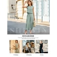 thumbnail image 3 of SHEWIN Outfits Sets for Women Textured Matching Set Sweatsuit Summer Crew Neck Cap Sleeve Tops Wide Leg Pants Basic Outfits, 3 of 9