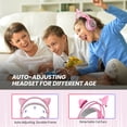 thumbnail image 4 of SOMIC G951S Pink Wired Gaming Headset Head-mounted Cat Ear Headset with 40mm Driver Unit Omnidirectional Microphone 3.5mm Plug, 4 of 8