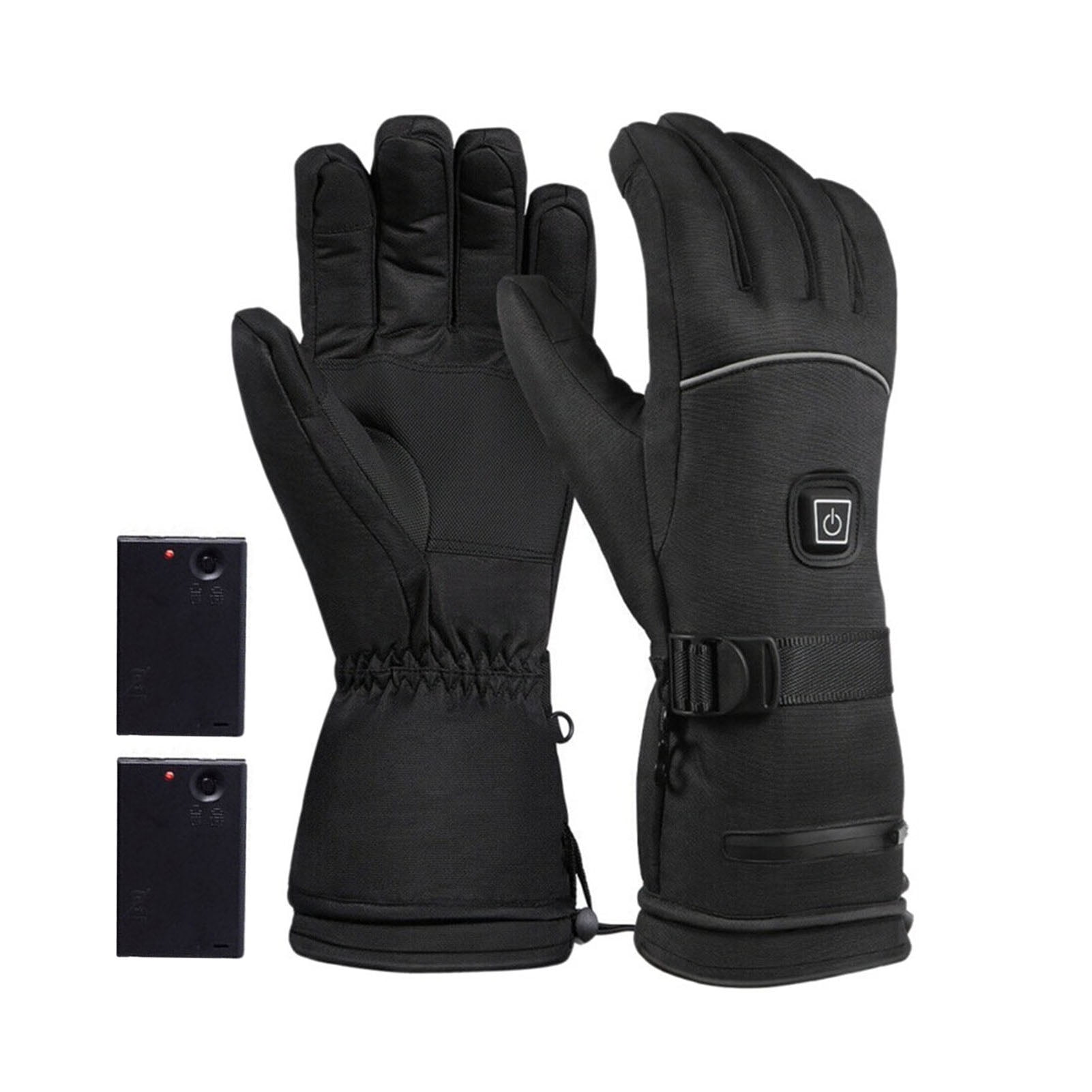 Electric Heated Gloves Battery Operated Winter Ski Gloves Waterproof Touchscreen Warming Gloves for Outdoor Motorcycle Hiking