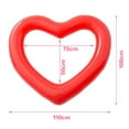 thumbnail image 2 of HEALEEP Floating Water Mat Heart Shaped Swim Ring 1PC for Picnic Enthusiasts, 2 of 8