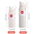 thumbnail image 3 of Termos para agua deportiva Taza aislada de acero inoxidable 750ML / 950ML para viajes al aire libre, 3 of 5