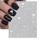 thumbnail image 1 of 1 UNIDS Blanco y Negro Amor Flor Abstracta Nail Art Decoración Nail Slider Sexy Mujer Nail Art Sticker DIY Nail Art Ornament Dengxun unisex, 1 of 2