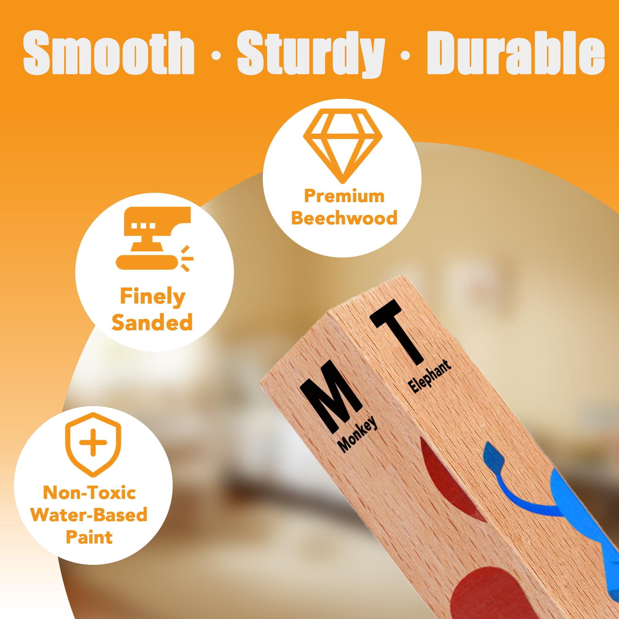HYPERLIVING 4 in 1 Montessori Wooden Puzzle Toy for Toddlers Ages 2 and Up – Educational Toys for Kids, Toddler Puzzle Toy for Early Learning & Fine Motor Development