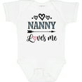 thumbnail image 3 of Inktastic Nanny Loves Me Grandchild Girls Baby Bodysuit, 3 of 5