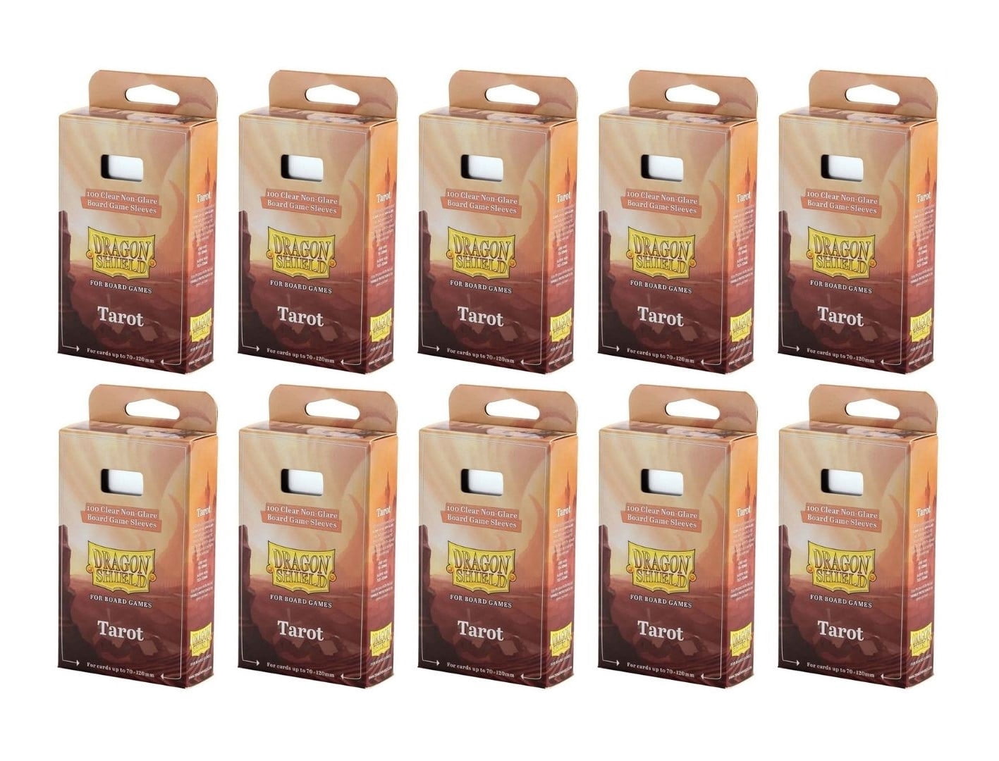 10 Packs Dragon Shield Board Game Sleeves 100 ct Tarot Size Card Sleeves Display Case