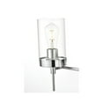 thumbnail image 5 of Living District Benny 4-Light Iron & Glass Bath Sconce in Chrome/Clear, 5 of 6