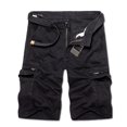 thumbnail image 4 of Birdeem Men Casual Solid Fashion Zipper Button Pockets Cropped Cargo Shorts, 4 of 12