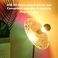 thumbnail image 3 of LED Nightstand Table Lamp, Beautiful Decorative 85-265V Plug And Play Ambient Table Light USB Plug In E14 Bulb  For Bedroom For Cafe, 3 of 8