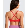 thumbnail image 2 of CRZ YOGA Butterluxe Deep V-Neck Sports Bras for Women Padded Top Low Coverage Wireless Yoga, 2 of 3