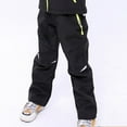 thumbnail image 3 of Cowsor Kids Snow Ski Pants Hiking Boys Girls Outdoor Waterproof Windproof Fleece Warm Snowboard Pants, 3 of 6