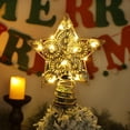 thumbnail image 4 of Decoración para Árbol de Navidad Juegoal Estrella 20 Luces LED Doradas, 4 of 7