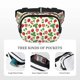 thumbnail image 5 of Fotbe Strawberry Cangurera Cuadrada con Estampado de Doble Capa, Bolsa de Cintura Ajustable Mini para Hombres y Mujeres, 5 of 9