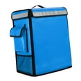 thumbnail image 4 of Mochila aislante Strade Fareast Limited para entrega de alimentos bolsa térmica comida fría caliente bolsillos de malla azul, 4 of 8