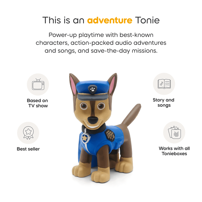 tonies Toniebox 2 Audio Player Bundle for Kids 1+ with PAW Patrol Chase Tonie - Sky Blue