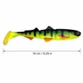 thumbnail image 3 of Soft Fishing Lure, Lifelike Fins Three-Joint Big T-Tail PVC Material 6.3 in 0.88 oz Realistic Swimbait Gear to Catch Bass Trout Salmon Saltwater Freshwater Tackle, 3 of 6