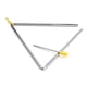 thumbnail image 4 of Campana de triángulo Triángulo de campana triangular de 10 pulgadas con mazo de metal. idiófono. percusión de acero. niños pequeños. ritmo de aprendizaje. educación temprana. instrumento musical. perc Maboto  Campana de triángulo, 4 of 6