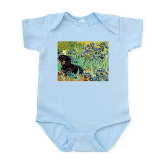 CafePress - Irises & Dachshund (BT4) Infant Bodysuit - Baby Light Bodysuit, Size Newborn - 24 Months