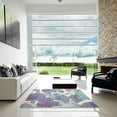 thumbnail image 7 of Ahgly Company Machine Washable Indoor Rectangle Contemporary Lavender Purple Area Rugs, 2' x 4', 7 of 7