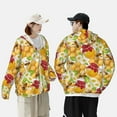 thumbnail image 6 of Kll Bees Honeycomb Print Men'S Women’s Upf 50+ Sun Protection Outdoor Hoodie Jacket Long Sleeve Fishing Hiking Performance Shirt- X-Large, 6 of 8
