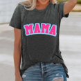 thumbnail image 2 of YDLCAFD T-Shirts pour Femmes Décontractés Graphiques Mode Féminine Col Rond Imprimés T-Shirts Été Manches Courtes Décontractés Amples, 2 of 5