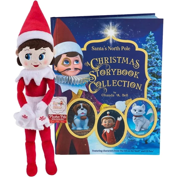 The Elf on the Shelf: Girl Light Pllushee Pals Snuggler and A Christmas Storybook Collection