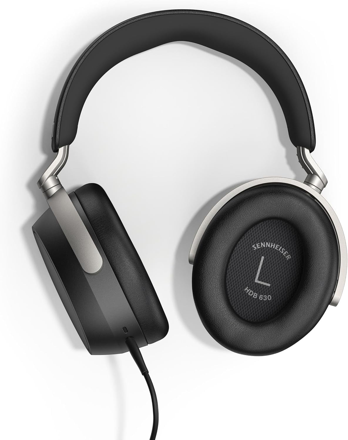 Sennheiser HDB 630 Wireless Over-Ear Headphones - Hi-Res Audiophile Sound, Adaptive Noise Cancellation, Parametric EQ, 60 Hour Battery Life, Includes USB-C Low-Latency Bluetooth Adapter - Black