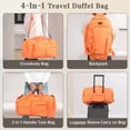 thumbnail image 4 of URSOFINE Sports Bag & Travel Bag Foldable, 30L Waterproof Gym Bag With Shoe Compartment For Women & Men, Hand Luggage Bag, Weekender Travelite For Gym Sports Training Bag Travel, 4 of 7
