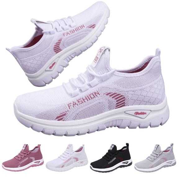 longantii Comfort Wear Orthowear Shoes for Women, Orthopedic Shoes for Women Breathable Comfortable Plantar Fasciitis Ortho Sneakers Running Walking Non Slip Stretch Cushion Comfortwear Shoes White