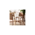 thumbnail image 3 of Seagrass & Acacia Wood Counter Stool - Modern Bohemian Kitchen Bar Height, 3 of 12