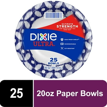 Dixie Ultra Disposable Paper s, 20 oz, 25 count
